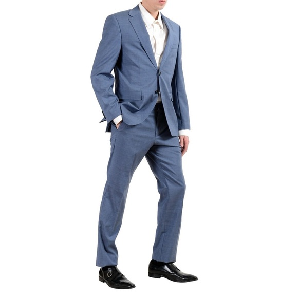 Hugo Boss Phoenix Madisen Men's Suit Two Piece Blue Comfort Fit 100% Wool 40L - Picture 16 of 16